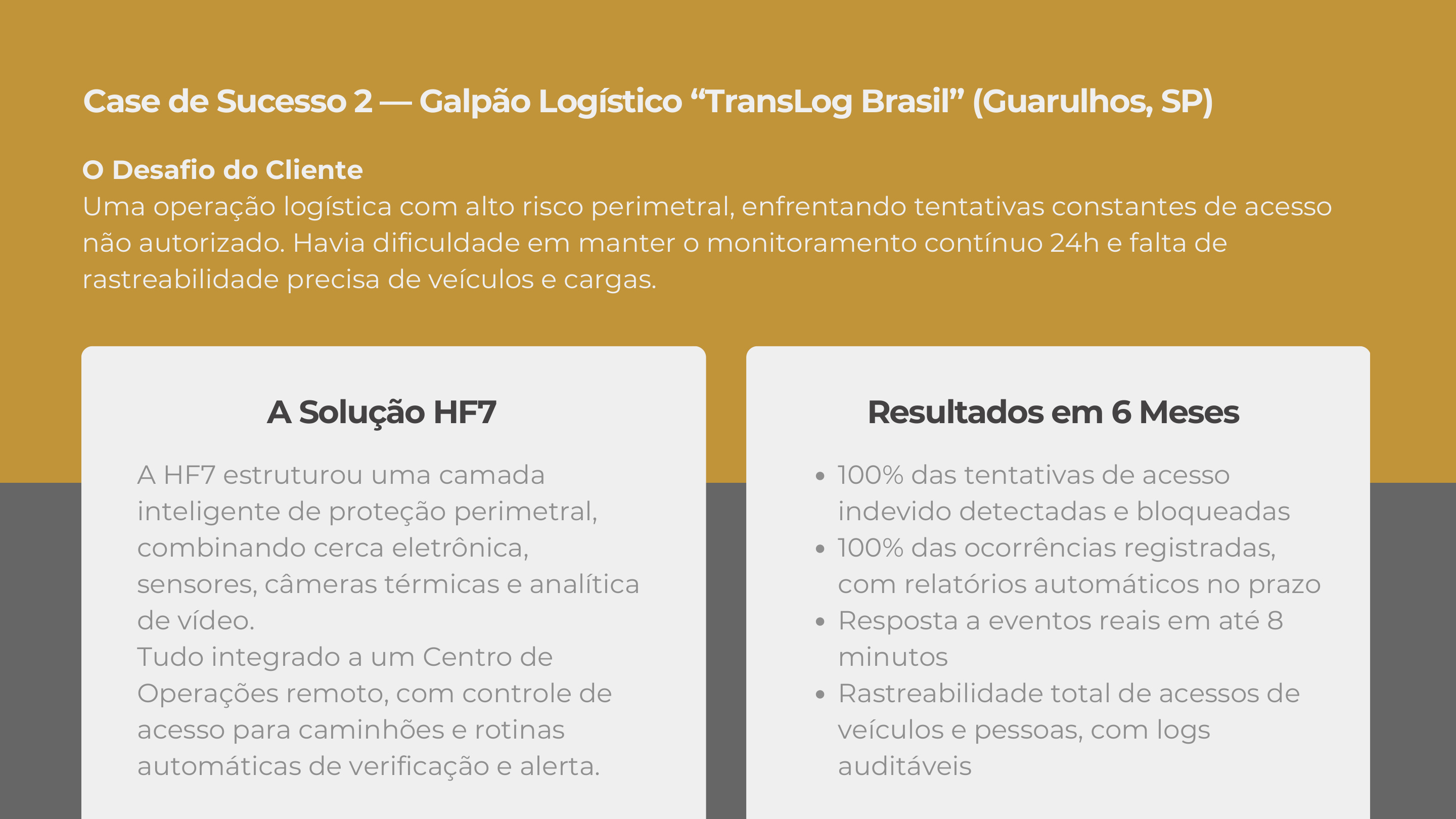 Página do material: case TransLog Brasil